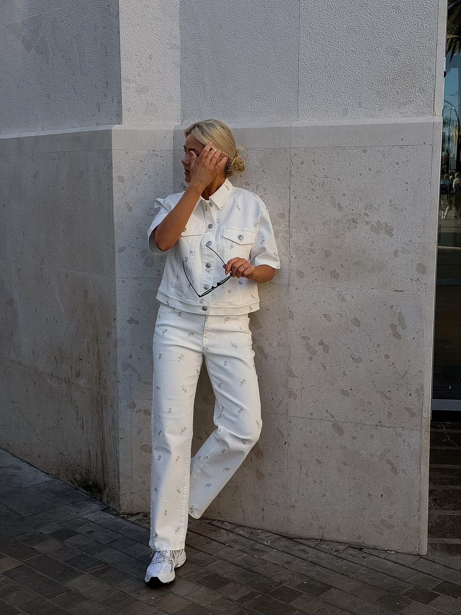 PCVIOLET Jeans - Cloud Dancer